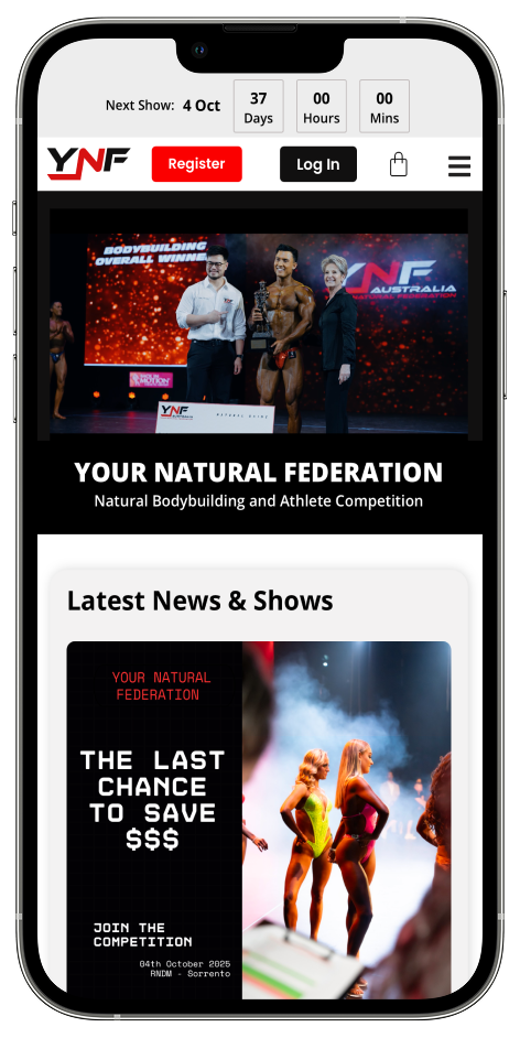 YNF - Website screenshot in iphone@2x