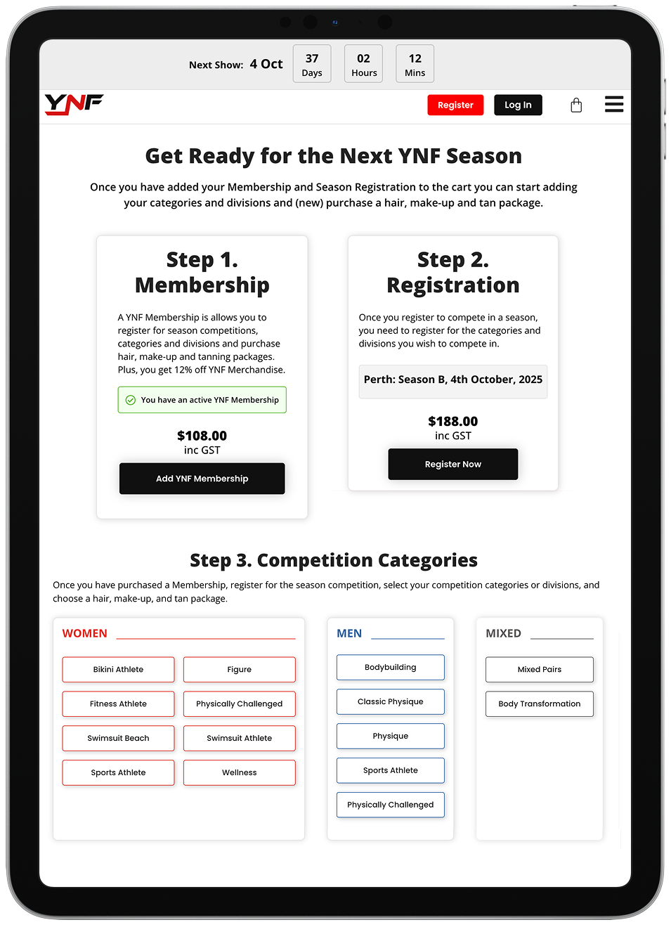 YNF - iPad screenshot